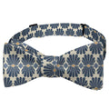 Instastuff Navy Floral Pattern Pre-Tied Bow Tie