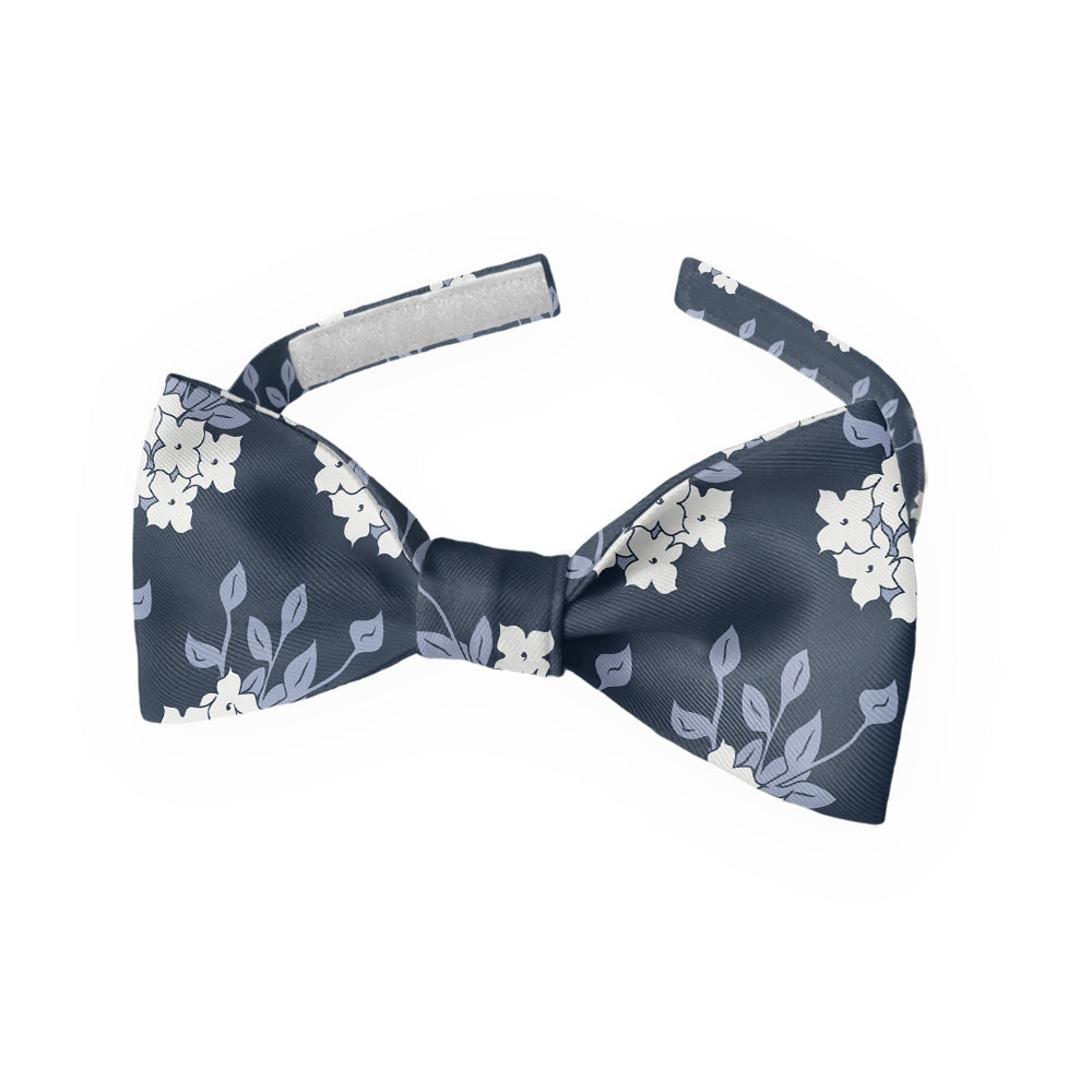 Instastuff Navy Blue Floral Print Pre-Tied Bow Tie