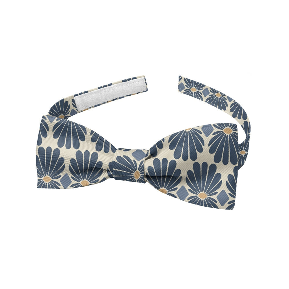 Instastuff Navy Floral Pattern Pre-Tied Bow Tie