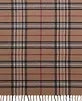 Instastuff Camel Plaid Fringe Scarf