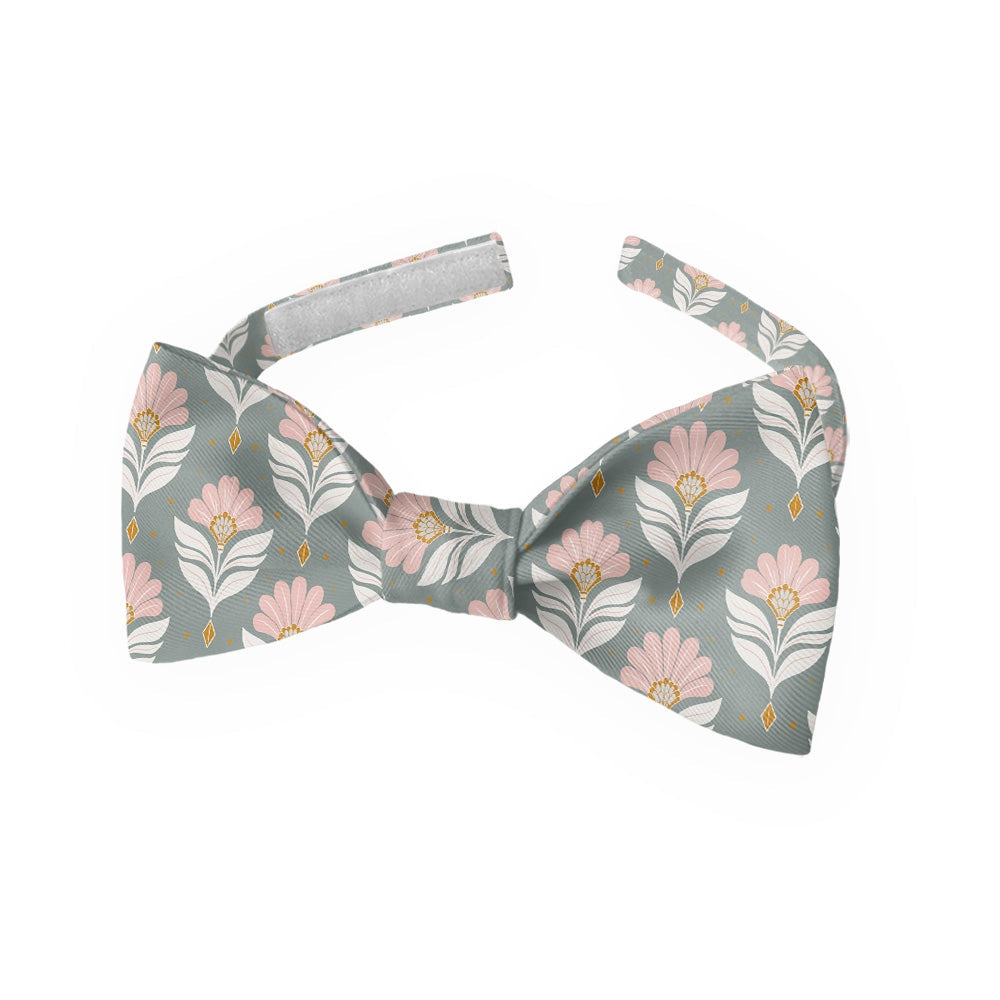 instastuff Vintage Floral Sage Green Pre-Tied Bow Tie